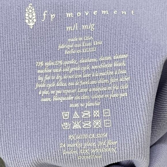 Free People Movement Dance All Day Bodysuit M-L Nitro Purple Strappy Boho Active - Picture 9 of 11